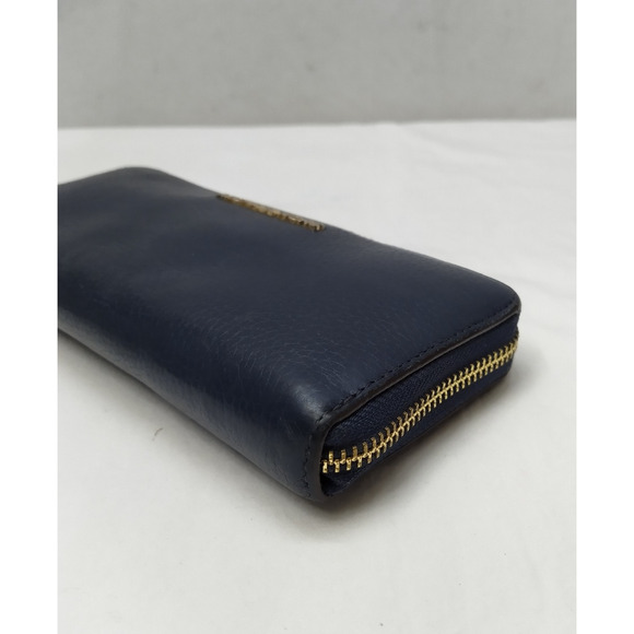 Michael Kors Black Leather Zip Around Credit Card Wallet - Picture 14 of 16